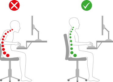 Good sitting posture is very important